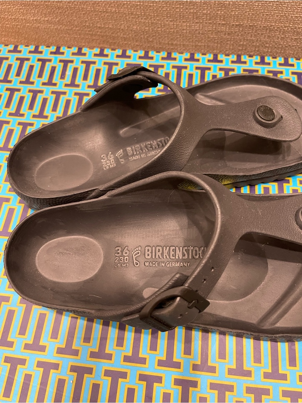 Birkenstock Brown EVA Thong Sandals - Picture 3 of 4